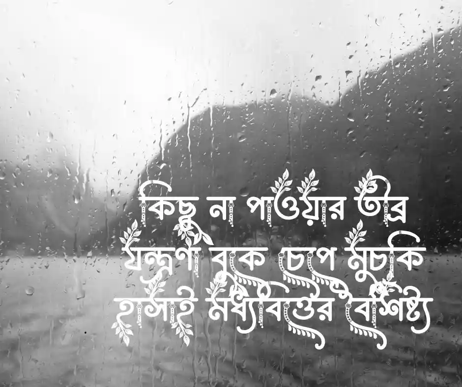 মধ্যবিত্ত ছেলেদের কষ্টের স্ট্যাটাস