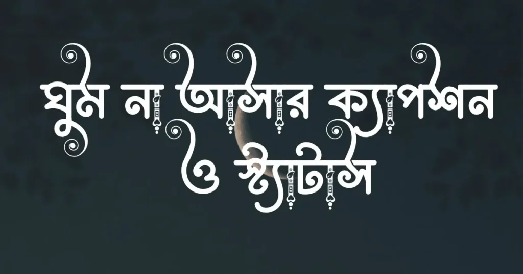 ঘুম না আসার ক্যাপশন ও স্ট্যাটাস